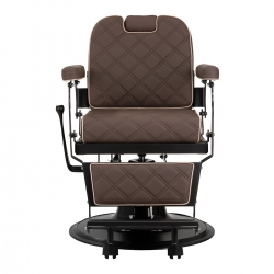 Fotel barberski Gabbiano Carlos Brązowy