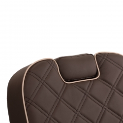 Fotel barberski Gabbiano Carlos Brązowy