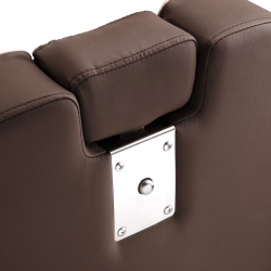 Fotel barberski Gabbiano Carlos Brązowy