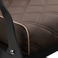 Fotel barberski Gabbiano Carlos Brązowy