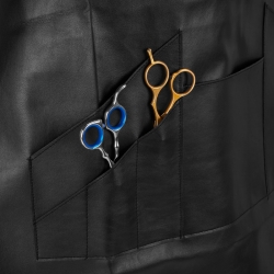 Fartuch barberski K-508 czarny eco skóra