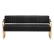 Sofa do poczekalni Gabbiano Avila czarno-złota