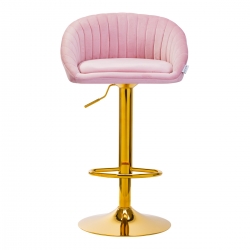 4Rico Hoker barowy QS-B16G aksamit różowe