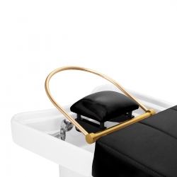 Myjnia fryzjerska z leżanką Head Spa Gabbiano 017 czarna z taboretem