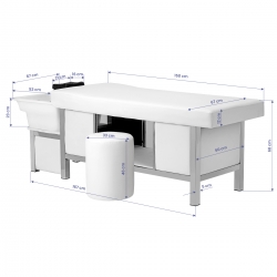 Hair System Leżanka myjnia HEAD SPA 80 biała