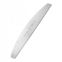Ocho Nails pilnik półksiężyc metalowy rdzeń + polerki 240 10 szt.