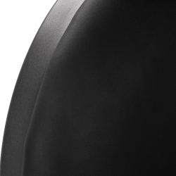 Fotel barberski Gabbiano Niccolo czarny gładki (bez guzików)