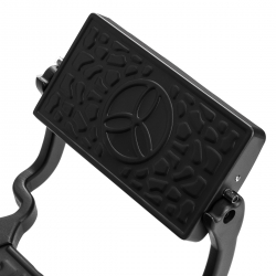 Fotel barberski Gabbiano Niccolo grafitowy gładki (bez guzików)