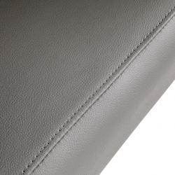 Fotel fryzjerski Gabbiano Lucca szary z czarną podstawą