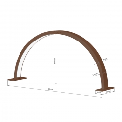 GLOW lampa do manicure ARCHE II modern brown