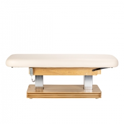 Leżanka SPA Sillon Comfort kremowa z jasnobrązową podstawą