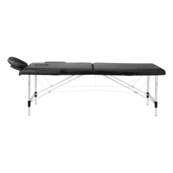 Balance stół składany do masażu aluminiowy 2 segmenty czarny