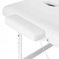 Balance stół składany do masażu aluminiowy 3 segmentowy biały