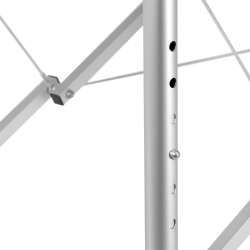 Balance stół składany do masażu aluminiowy 3 segmentowy czarny