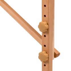 Stół składany do masażu drewniany Balance Lux 2 segmentowy 190x70 biały