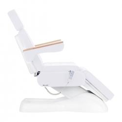 Fotel kosmetyczny elektryczny Sillon Lux 3 silniki zimna biel