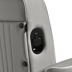 Fotel barberski Gabbiano Levi szary