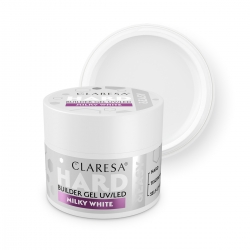 Claresa Żel budujący Hard&easy builder gel milky white 45g