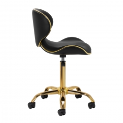 Taboret kosmetyczny Gabbiano Q-4599G v2 czarny