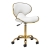 Taboret kosmetyczny Gabbiano Q-4599G biały