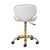 Taboret kosmetyczny Gabbiano Q-4599G biały