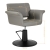 Fotel fryzjerski Gabbiano Lucca szary z czarną podstawą